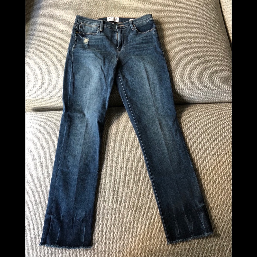 Frame denim straight leg jeans